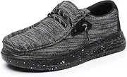 [Apakowa] Kids Boys Girls Loafers Fashion Casual Soft Walking Shoes Slip On Loafers Comfortable & Lightweight (Toddler/Little Kid/Big Kid)