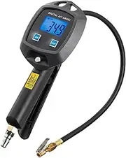 with Inflator Hose Nozzles Car Tester Tire Pressure Gauge 0-255Psi 0-18Bar Monitor Inflation Gun Motorcycle Bike Tyre Manometro