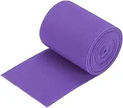 uxcell Twill Wide Elastic Band Double-Side (70mm) 2.8 Inch Flat 2 Yard Woven Elastic Band Knit Elastic Spool Heavy Stretch Strap Purple for Sewing, Waistband