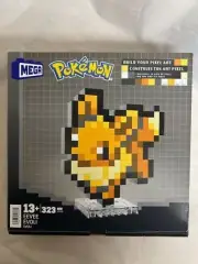 MEGA Pokemon Eevee 323 Piece Building Set Containing 1 Pixelated Retro Figure...
