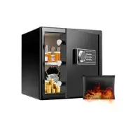 Security Safe, Small Home Safe with Waterproof Fireproof Bag,Removable Shelf ...