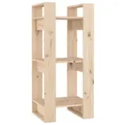 vidaXL Solid Wood Pine Book Cabinet/Room Divider Storage Shelf Rack Furniture