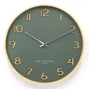 WALLACE Olive Green 53cm Silent Wall Clock