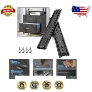 Professional 22 Inch Drawer Slides - 10 Pairs Full Extension with Zinc Plating