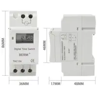 在飛比找ETMall東森購物網優惠-AHC15A小型微電腦時控開關電箱導軌式THC15A電子時間