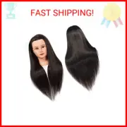 Training Head 26"-28" Mannequin Head Hair Styling Manikin Cosmetology Doll Head