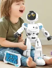 Large Smart Emo Robot Toys for 5-7,Gesture Sensing Programmable Interactive R...