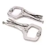 6” Welding C clamps 2pc Swivel Pads C-Clamp HDuty Vice Grip Locking Pliers #1360