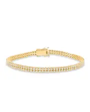 Bloomingdale's Fine Collection Diamond Double Row Crown Bracelet in 14K Yellow Gold, 2.00 ct. t. w.