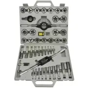 WISDOM 45 pc Tap and Die Set SAE Tungsten Steel to 1 inch Renewing Tools