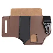 Leather Sheath For Multitool Sheath EDC Pocket Organizer With Key Holder For Belt And Flashlight Camping Outdoor Tool