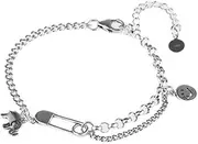 [FEATUR] Ladies Jewellery Gift,Silver Bracelets for Womens,Charm Bracelet, Korean Style Tag Bracelet Jewelry Small Elephant Accessories Literary Style Silver Bracelet Ladies Bracelet Thai Silver, 17+5cm