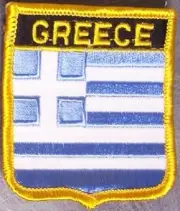 Embroidered International Patch National Flag of Greece NEW bunting