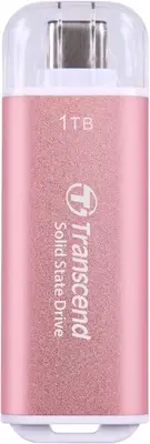 Transcend Portable SSD ESD300P 1TB USB Type-C 10Gbps PS4PS5 Compatible Pink - T