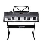 Karrera 61-Key Electronic Piano Keyboard 75cm with Stand (Black)