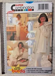 Burda Pattern 3101 Super Combination Sweater Skirt Tops Sewing Craft Project (H)