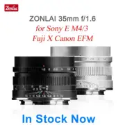 Zonlai 35mm F1.6 MF Large Aperture Lens for Canon Sony E Fujifilm M4/3 Camera