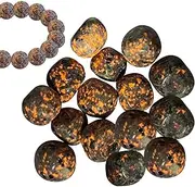 Fire Rocks | 1kg Orange Fluorescence Small Flame Stones - Fish Tank Stones, Raw Fountain Rocks Decor, Gemstone Mineral Ball for Jewelry Making Supplies