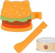 Cat Can Opener - Manual Can Opener with Lid for Cat,Eating Spatula, Kitten Tool, Safe Wet Spoon, Feeding Accessories, Dog Food Covers for Dog