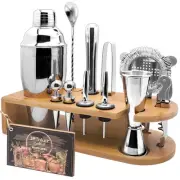 Cocktail Shaker Set with Stand Mixology Bartender Kit|Bar Tool for Drink Mixi...