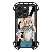 iPhone 16 Pro Ultra Bounce Case MagSafe Compatible The Last Ornament on the Tree (Holiday Fashion Illustration by Holly Nichols)