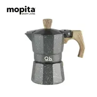 在飛比找momo購物網優惠-【義大利MOPITA莫比塔】摩卡壺/咖啡壺 復古黑金色 3杯