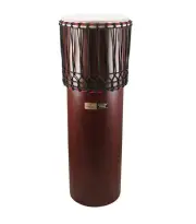 Tycoon Percussion Ngoma African Style Drum w/ Traditional Dark Brown