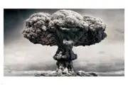 atomic mushroom cloud CLOWN SHAPE poster 20x30 sinister funny REALISTIC - PW9
