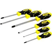 Rolson Magnetic Screwdriver 6pcs Set Flat & Cross Head Precision Repair Tool