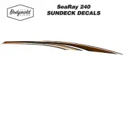 SeaRay 240 SUNDECK Decal/Graphic PORT SIDE UPPER SECTION ONLY BROWN/BEIGE