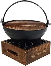 Outanaya Iron Hotpot Cooker Japanese Casserole Pot Lightweight Soup Pot for Camping High-temperature Cooking Utensil