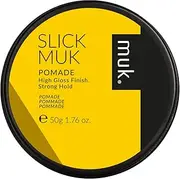 Muk Haircare Slick Muk High Gloss Pomade, Strong Hold Hair Pomade for Men - 1.76oz