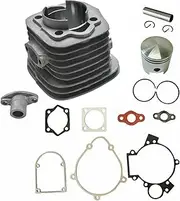TDR Motorized Bike 80cc Engine Rebuild Kit 66cc 2 Stroke Cylinder 47mm Piston Ring Gasket Short Manifold Motorised Bicycle Bike Repair Parts