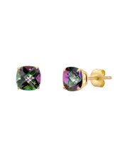 MaxColor 14K 2.00 ct. tw. Mystic Topaz Studs