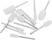 Gatuida 6-in-1 Polishing Wheel Assortment Wool Grinding Heads for Glass Watch Jewelry Comfortable Handle