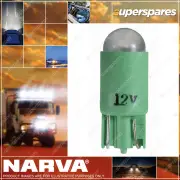 Narva 12 Volt Kw2.1 X 9.5D Green Colour LED Wedge Globes Box Of 10