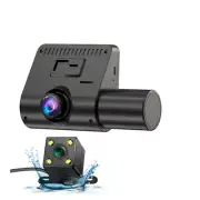 3 Camera Car DVR Dash Cam Front Inside Rear Video Recorder Registrator Camcorder (for: Honda Civic)