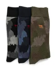 [Rodd & Gunn] Duntroon Camouflage Three Pack Socks in Assorted