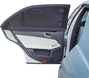 TFY Universal Car Side Window Sun Shade - Protects Your Kids from Sun Burn - Double Layer Design - Maximum Protection - Fit Most of Sedan Ford Audi BMW Honda Mazda Nissan and Others - 2 Pieces