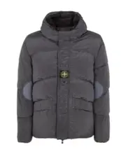 Compass-patch padded jacket S leaden