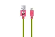 SpongeBob SquarePants Patrick Star USB-A to 8-Pin 1m Cable For iPhone 14 Pink