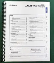 Roland Juno-DS Owner's Instruction Manual: 22 Pages & Protective Covers!