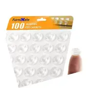 Clear Cabinet Door Bumpers Pads 100PCS 1/2" Soft Close Drawer Pad Bumpers Adh...