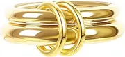 [Verfimaci] Dainty Stackable Rings for Women,Chunky Stackable Rings Set Non Tarnish,18K Gold Plated Multi-Link Ring Size 5-11Women Jewelry