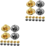 [UTHCLO] Clutch Tie Pin Boutonniere Pins Name Pin Lapel Pin Backs Pin Cap Replacement Badge Fastener Pin Keepers Pin Clasp Butterfly Pin Backs Locking Backs Secure Pin Backs Iron