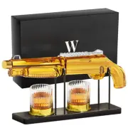 Whiskey Decanter Sets for Men, 20.3 Oz Decanter Set with 2 Glasses, Gifts for...