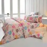 在飛比找遠傳friDay購物優惠-【Galatea葛拉蒂】台製純棉三件式雙人床包組-愛戀花漾