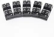 5pcs OEM Chrome Driver Side Electric Master Window Switch Compatible for Audi A4 S4 B8 Allroad Q5 8K0 959 851 D 8KD 959 851 A