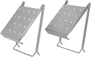 [ECUTEE] 2PCS Step Platform Ladder Anti-Slip Work Shelf For All Ladders x2 Steps, Ladder 30 * 26.5 cm Folding Stair Step Work Bench Standing Platform, Hanging Storage Platform Load Bearing Max 150KG