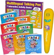 Talking Products, Talking Pen with 7 Interactive Multilingual Activity Books, Home Learning and Classroom Educational EAL Learning Resources, TADA Reading Scanner for Early Years and Primary Schools